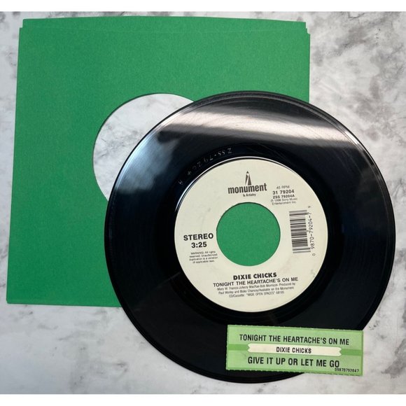 Dixie Chicks Tonight the Heartaches on Me / Give It Up or Let Me Go 45 Country - Picture 3 of 4